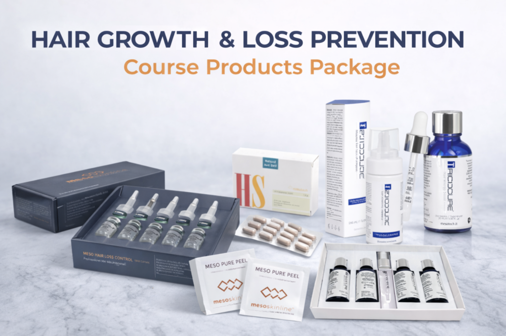 Hair Loss Treatment Products Package